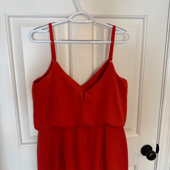 New! Dress The Population Alondra Blouson Dress Poppy Red 31710 - Picture 6 of 12